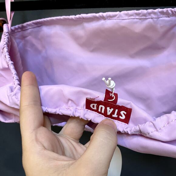 STAUD M Purple Gigi Strapless Crop Top NWT - Picture 6 of 6